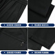 Woodpecker Sports Casual Pants Men's Autumn and Winter Loose Straight High Elastic Men's Trousers Elastic Waist Anti-Wrinkle Plus Velvet Pants Men's Black Spring and Autumn Style XL