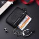 Sieben Wolf Coin Wallet Herren Mini kleiner ultra-dünner Reißverschluss Multifunktionskarten Packauto Key Pack Dokument Pack Pack Wallet Leder Hülle Neue Modell gestartet