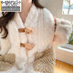 Ropa de confinamiento de terciopelo de coral de invierno modal para el invierno Pajama de mujeres embarazadas posparto para mujeres PRIMAVERA Y AUTOL ESTILO DE OTRO E INVIERN