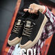 Neue Low-Top-Leinwandschuhe atmungsaktive Herrenschuhe trendige Schuhe Frühling und Herbstschuhe Vielseitige trendige Brettschuhe Korean Casual Schuhe Schwarz Orange 40 [Standard Lederschuhgröße]