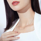 Lukfook Jewelry Platinum 950 Geometric Chopin Chain Platinum Necklace Plain Chain Gift Price F63TBPN0009 3.21g (including labor cost 340 yuan)