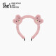 She s Akiko headband imitation fur cute little bear pressed hair headband hairpin hair accessories hairpin birthday gift for girlfriend pink A0