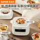 SUPOR electric stew pot 1L small household soup pot water-proof stew 24H smart reservation baby porridge baby food supplement pot new product with steamer top steaming bottom stew can be used for 1-2 people 1L
