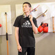 阿迪达斯 （adidas）男子透气舒适圆领休闲运动短袖T恤 XL码