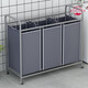 Junmo Classified dirty laundry basket laundry room clothes bucket mobile wheel storage basket laundry basket large fabric toys and clothes collection silver gray - length 30 width 40.5 height 841 baskets