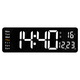 Clcey 16-дюймовый функциональный экран. Отображение часы Nordic Digital Clock Простые настенные гостиные.