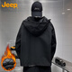 Jeep (JEEP) jacket men's coat autumn and winter casual loose assault work clothes men's black cotton XL
