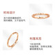 Ming brand jewelry 18K gold rose gold button ring Möbius ring gift ring for women CSM0095 pricing about 0.48-0.68 g K red No. 14