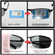 Mattelon day and night polarized color-changing sunglasses for men, night vision glasses for drivers, special glasses for driving, fishing sunglasses, new version of gun frame, color-changing, day and night