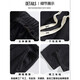 Jingxun Jeans Herren Frühling und Sommer Amerikaner trendy trendy geradlinige Hose Sommer Jungen Retro losen Weitbeins Casual Long Hosen A62 Black und Grey [regulär] XL [Vorgeschlagenes Gewicht 130-155 Jin [Jin entspricht etwa 0,5 kg]]]