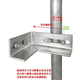 SHANTOULINCUN GAS PIELLA DE GAS AGÁLER DE ACUERDO SOPORTE ANGLE GALVANIZADO RESPUESTO DE CARJETA EN VERDADA DE GAS NATURAL CARJETA DE TIPO DE GAS L12X16CM+U CARD DN65 (6176 mm