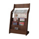 
Newspaper rack Newspaper rack Books and newspaper rack Wooden information rack Floor-mounted newspaper rack Magazine rack Storage promotional storage display rack K687# White High 96 Four newspaper clips