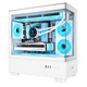 AOCCG393W white gaming computer desktop sea view homeowner case double-sided glass/MATX motherboard/360 water cooling/9 fan positions/270 panorama/upper and lower compartments