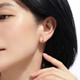 Ming brand jewelry 18K gold color rose gold carving diamond earrings earrings earrings for women CSH0171 pricing does not include ear plugs, about 0.75-0.89 grams