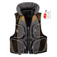 Nanqijiji fishing suit life jacket boat fishing vest fishing suit winter cold protection sea fishing life jacket adult 200 J30 black