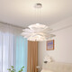 
Opuyuanxing Lamp Collection 2025 Living Room Bedroom Lights Dining Room Lamp Bedroom Chandelier 2023 New Nordic Internet Celebrity Creative 9272 White 35CM Three Colors