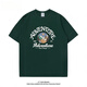 
BEBW American fashion brand summer printed short-sleeved T-shirt men's 2024 new loose retro versatile base shirt casual top fruit green T-shirt-3884 S [75-95Jin[Jin equals 0.5 kg]]