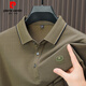 
Pierre CARDIN Pierre CARDIN long-sleeved T-shirt men's 2024 spring and autumn new style business casual loose lapel solid color cotton men's clothing 15867 white 165/80A
