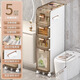 Quanshi bathroom sandwich storage rack gap waterproof storage cabinet bathroom wide drawer-type storage rack storage cabinet 25cm wide 5 layers
