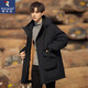 
Woodpecker (TUCANO) down jacket for men's winter mid-length coat rabbit fur liner for men's loose clothes men's jacket brown 2XL
