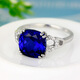 Fei Goose sapphire ring 925 silver plated 18K gold inlaid with colored gemstones colorful tanzanite jewelry ring women's accessories picture color No. 8