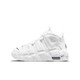 耐克（NIKE）女鞋2025夏季新款Air more Uptempo皮蓬减震篮球鞋大童运动休闲鞋 DH9719-100白色 37.5