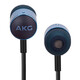 AKG Ai Technology K374 U wired headphones with HIFI in-ear mobile phone line-controlled earbuds game karaoke voice K374U silver with mic