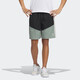 Adidas Shorts Мужские брюки 2025 Летние новые спортивные брюки на открытом воздухе Пятиточечные брюки с плетеной воздухопроницаемые контрастные цветовые сплайки повседневные брюки IP3882 Черный и зеленый xs