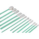 Industrial dust-free purification cloth head cotton swab wipe dust stick laser spray head optical sponge cleaning rod 826 dust-free cloth thin flat head 100 pieces