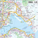 2025年新 香港地图 1068*749毫米 纸质墙贴 高清政区交通图