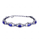 
KULV Tanzanite Bracelet New Turin Eye Tianlran Internet celebrity same heavy industry sapphire color treasure girl blue diamond bracelet [16+4cm]