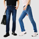 NetEase carefully selects 25 new products, Shu stretch master men's jeans, plus velvet, straight, skin-friendly, breathable, non-stuffy, wear-resistant, basic and versatile, C style - light and retro style - denim light blue 30 (M)