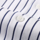 
Conch (CONCH) striped shirt men's long-sleeved shirt 100% pure cotton high-spin hot-scalding anti-wrinkle business casual trendy high-end old brand 1047 blue and white stripes bagged 40