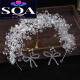 SQA crown tiara bride handmade crystal wedding dress wedding accessories makeup photography photo white photo photo white