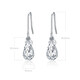 Ji Shizhe platinum earrings for women PT950 design high-end earrings temperament jewelry birthday Valentine's Day gift for girlfriend pt950 platinum water drop earrings