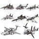 Shantoulin Village Militärbaum Bausteine ​​J-20 Kämpfer Hubschrauber Plug-In-Modellflugzeugbaubausteine ​​Spielzeug Jungen Geschenk 8 Jahre alt 3519 094 Strategisches Atom-U-Boot