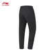 Li Ning sweatpants men's sweatpants fitness series autumn and winter sewing and velvet warm sports pants AKLTE25