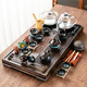 Tang Yun's ingenious tea set set, household integrated tea tray and tea table, fully automatic glass kettle, tea cup, complete gift set, Kung Fu tea set, model 02 Fu Yun + Zisha Kung Fu, stainless steel, fully automatic