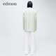 Edition suit jacket spring new old money style wool worsted waist commuting female gentleman suit elegant white green S 160