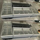 AUCMA freezer island cabinet supermarket combination display cabinet curved glass door ice cream freezer freezer large capacity commercial frozen dumpling ice cream quick freezer 690 liters/up and down push-pull丨straight cabinet/long 2.0 meters