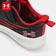 Under Armour [Echte Zahlung für 699 Freilaufschuhe] Kinderschuhe für Kinder bequem und vielseitig Klettverschluss gegen lässige Schuhe für Jungen und Mädchen schwarz/rot 36