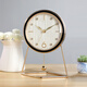 Hanshi (Hense) creative table clock fashion modern art clock ornaments living room desktop clock sitting desktop quartz clock HD56 white