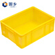 Guxiang turnover box plastic rectangular thickened fish and turtle logistics plastic box large storage storage box basket yellow QL-ZZX-YA4 boxes 410*305*147mm