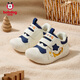 Babu Dou baby toddler shoes children's shoes 25 winter anti-slip plus velvet functional infants and young children soft sole anti-collision for men and women navy blue 20