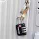 Masterlock Passwort Sperre TSA Sperre Geschäftsreise Geschäfts Reise Abland Gepäckverriegelungssperrung einstellbares Passwort robust und langlebig 4631 Schwarz