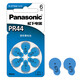 Panasonic PR44 electronic A675 German imported zinc air hearing aid button battery 6 pieces 1.4V suitable for cochlear implants