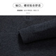 SHANSHAN Shanshan thickened 100% pure wool sweater men's stand collar zipper men's sweater knitted bottoming shirt warm autumn and winter dark ink gray 2XL (185/100A)