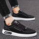 Shoes for men in summer breathable soft sole non-slip work shoes trendy versatile canvas shoes for men daddy shoes casual driving shoes A01-gray (suggested to take a larger size) 40