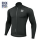 Locke Brothers Cycling Clothes Cycling Road Series Long Sleeve Tops Men's Autumn and Winter Warm Road Cycling Sportswear Black XL