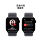 Apple/Apple Watch Serie 10 Smart Wait Woneycomb 42mm Gloss Black Aluminium Metall Hülle Dicke Tintenschleife Sportgurt mwxp3ch/B